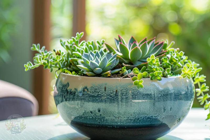 Plant and care stunning succulent bowl for home decor